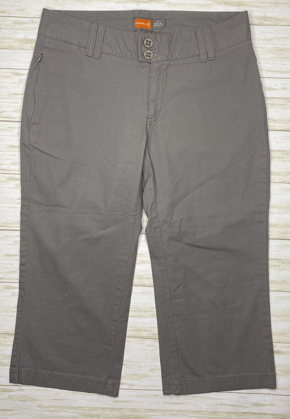 Merrell Womens Size 6 Gray Athletic Hiking Capris